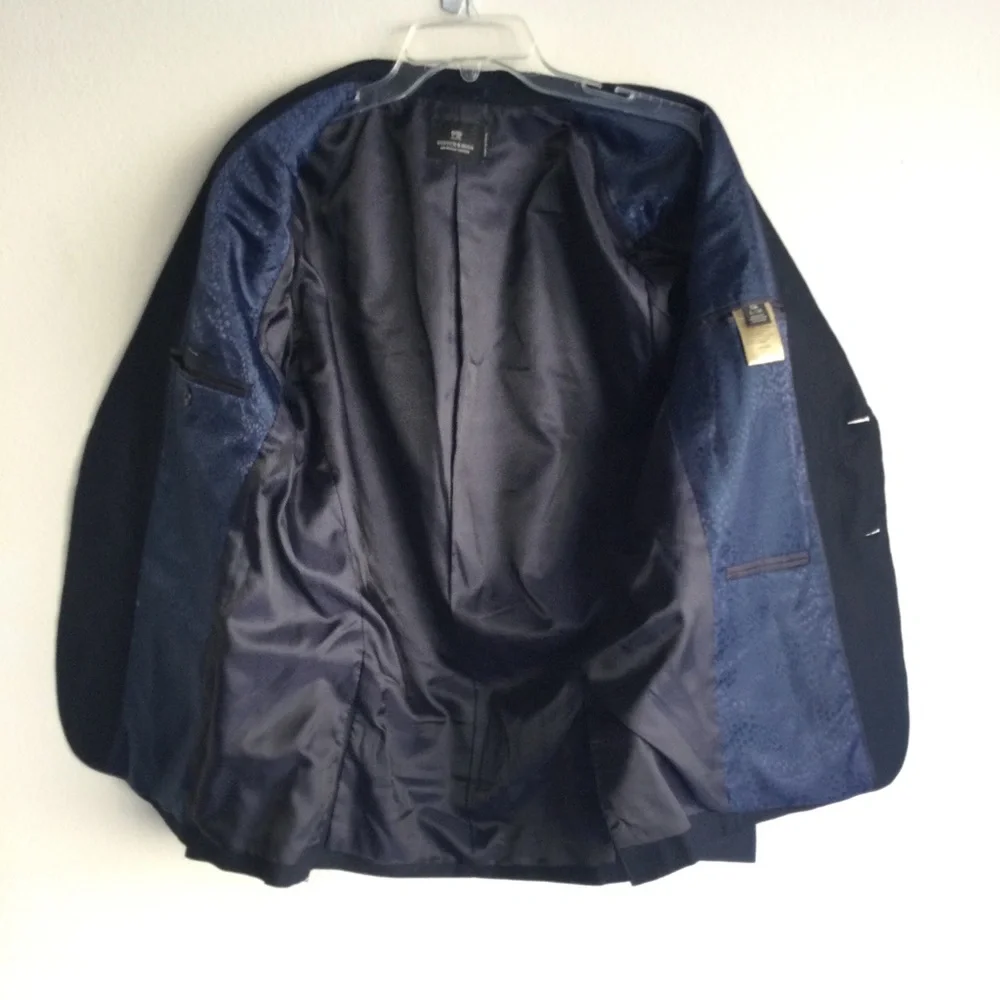 SCOTCH & SODA Men’s Linen Cotton Blend Blazer Navy Blue Sz Large/EU 50